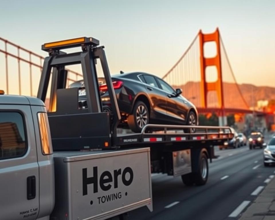 San Francisco flatbed towing